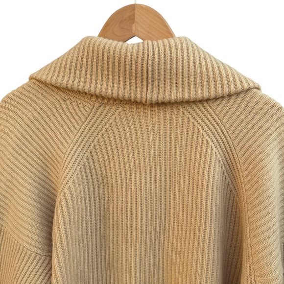 Vince. Wool Cashmere Blend Chunky Open Cropped Cardigan - Picture 9 of 11